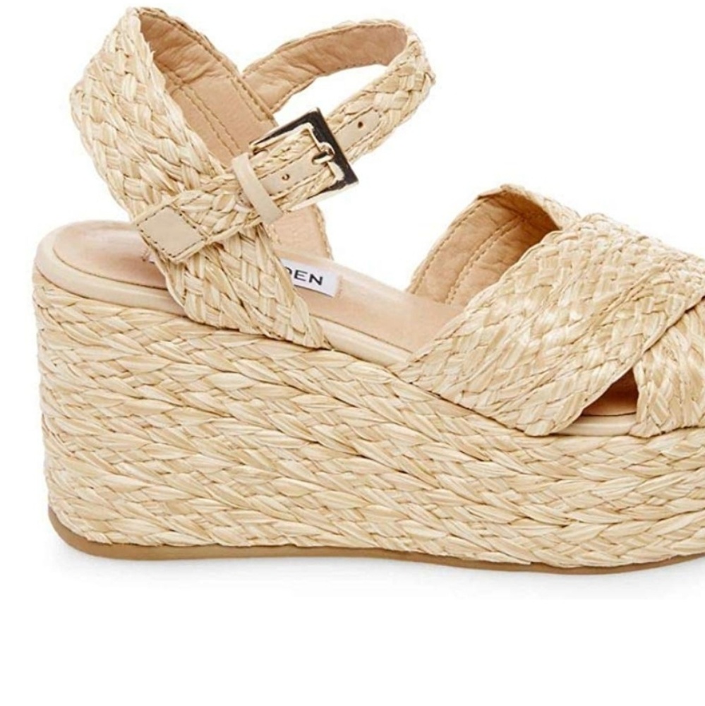 Steve Madden Pam Raffia Sandal - Picture 6 of 8